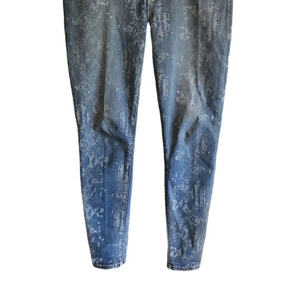 Hudson Nico Super Skinny Jeans with White Design - Picture 4 of 12